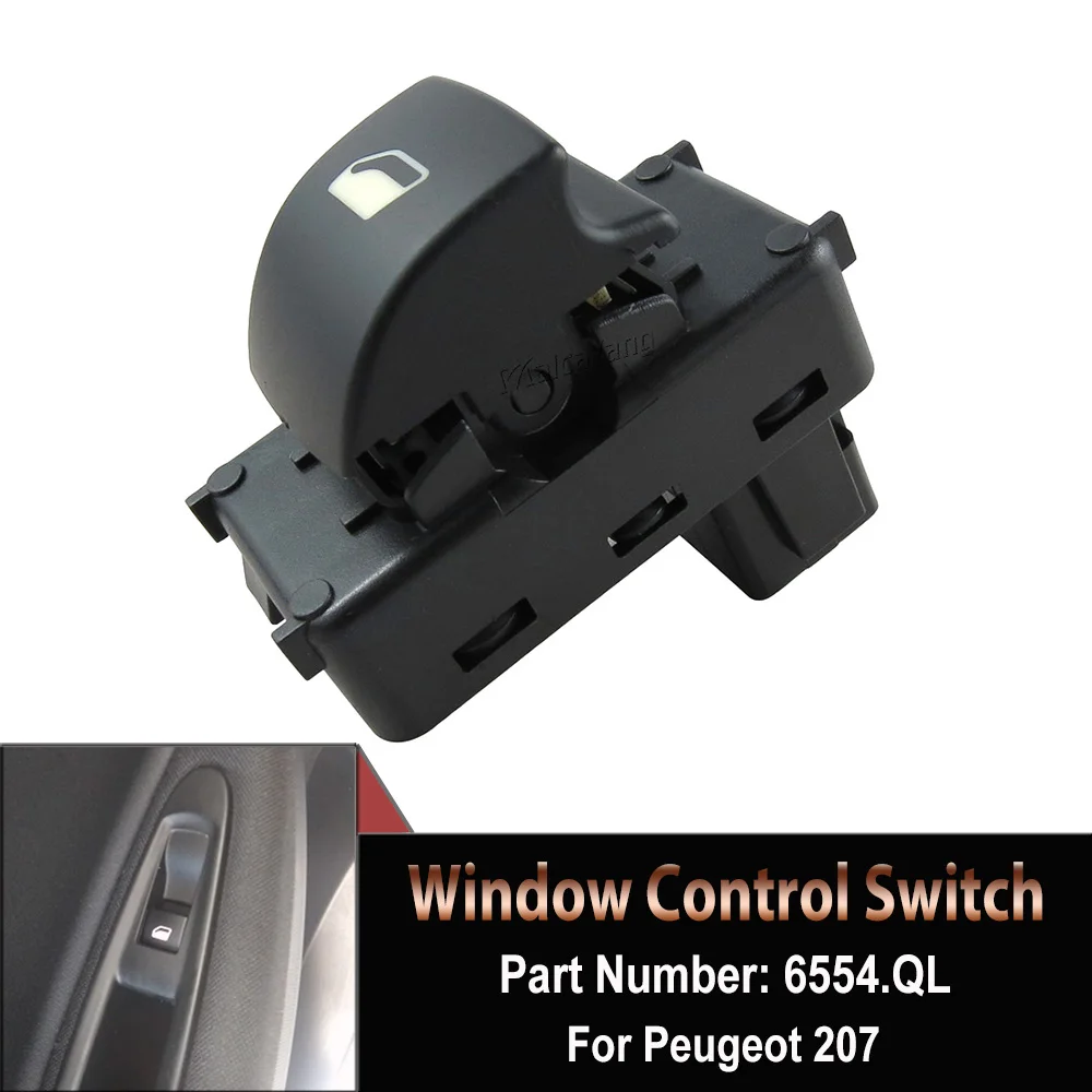 Premium quality For Citroen Berlingo 2008 2017 Window Control Switch 4 Pin 6554QL, 6490HQ