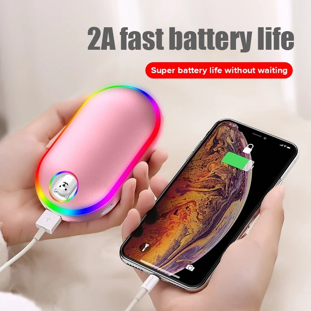 Téli Mini Kézmelegítő Fűtőpad 4 -Ben 1 Usb Újratölthető Fűtés Zseb Elektromos Meleg 10000Mah - Image 2