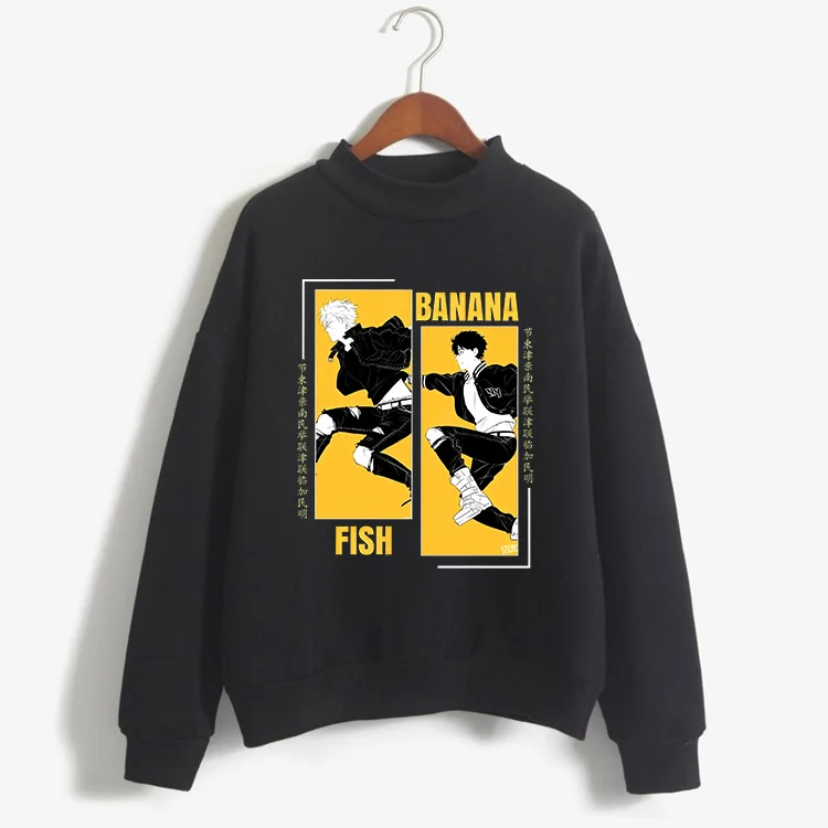 

Hot Japanese Anime Cartoon Hoodies Banana Fish Manga Y2k Sweatshirt Funny Graphic Streewear Men Women Kawaii Hip Hop Clothes 90s