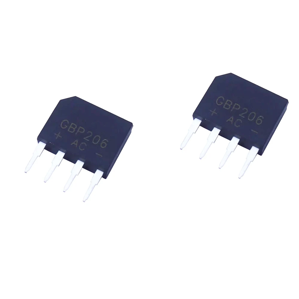Diode Bridge Rectifier Electrical Rectifier Diodes Rectifier Diodes Electrical Diodes Electrical Component 5PCS/LOT GBP206 GBP208 GBP210 GBP306 GBP307 GBP310 GBP406 GBP408 GBP410 DIP-4 Bridge Rectifiers Single Phase Standard