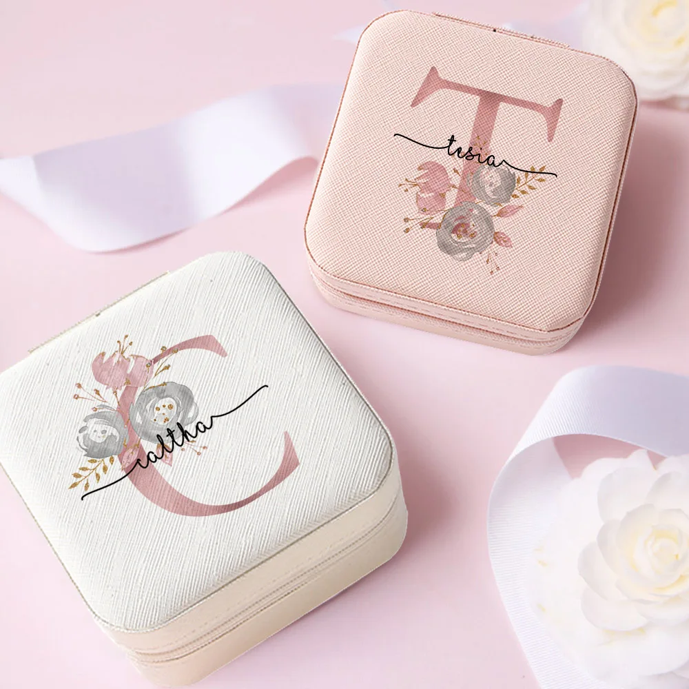 Bags Boxes Personalised Jewellery Box With Name Birth Flower