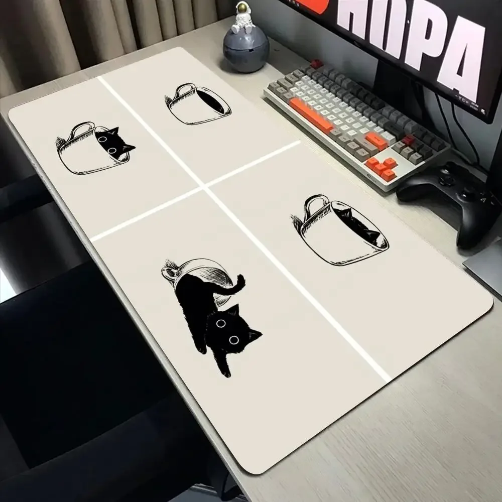 Cat in a Cup XXL Desk Mat