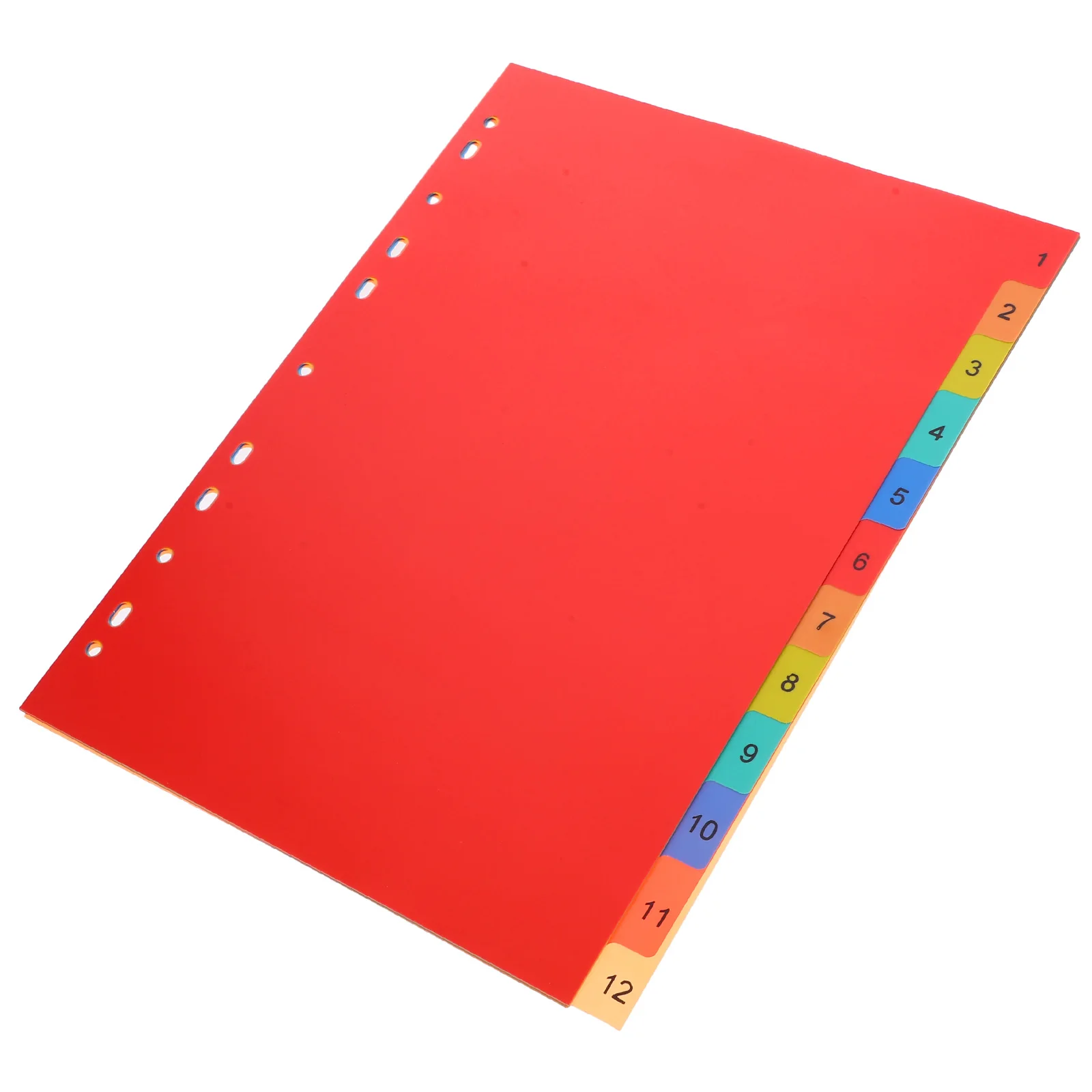 A4 Notebook Binder Divider 1pc Index Page Category Binder Separator Planner Divider Colored Marker Notepads Plastic Partition notebook binder divider