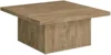 Zetta Square Cocktail Living Room Coffee Table Engineered Eco-Friendly Look Laminate Veneer Rustic Farmhouse Mango Brown 708068 1