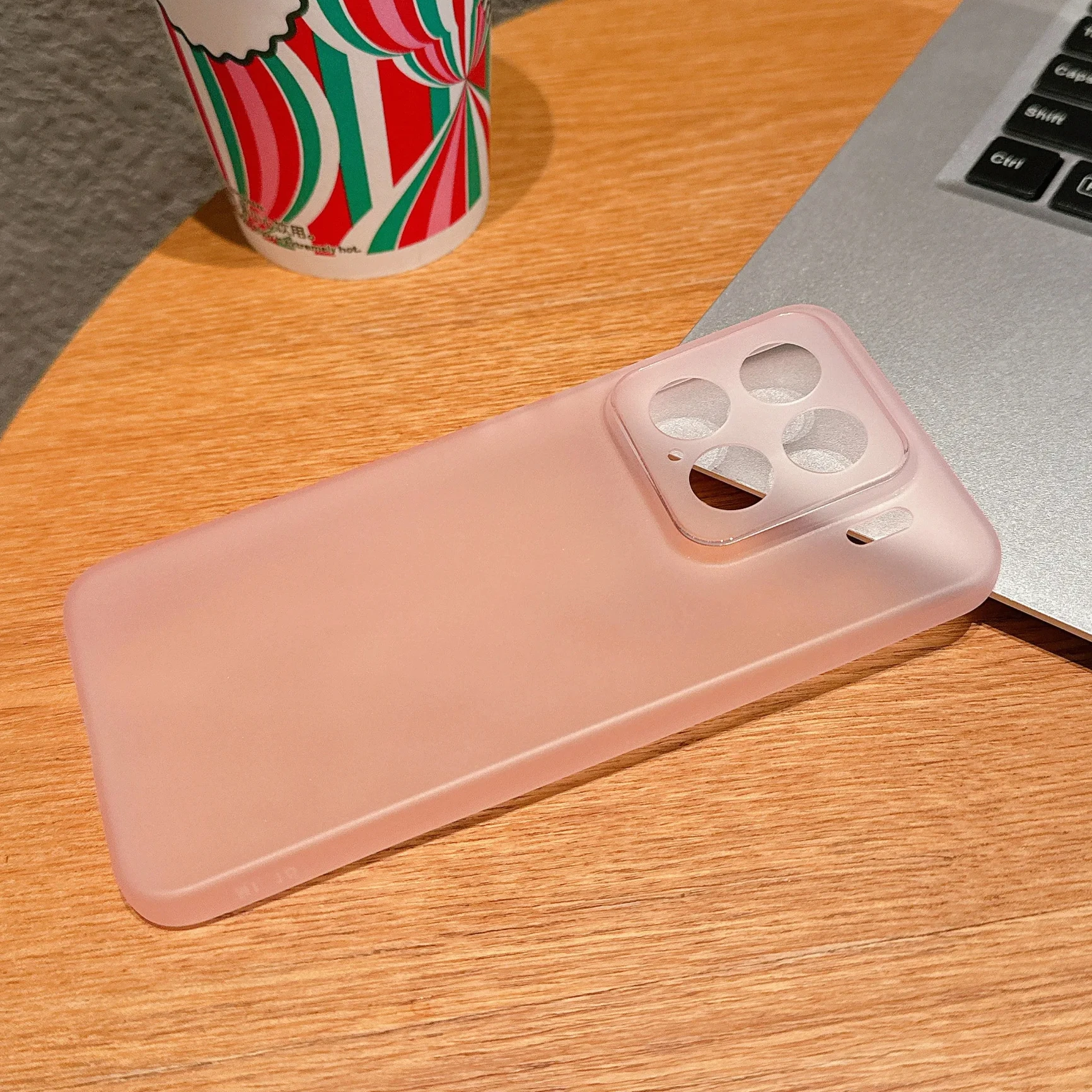 Ultra Thin Transparent Matte Silicone Back Cover - 0.3mm Slim Soft Bumper Case