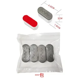 4pcs High-Strength Toilet Seat Bumpers with Adhesive (Ellipse 4pcs)