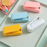 Kitchen Gadget Sealing Machine, Mini Plastic Package Sealer, Food Close Storage Bags Clips, Heat Bag Sealer, Portable 1