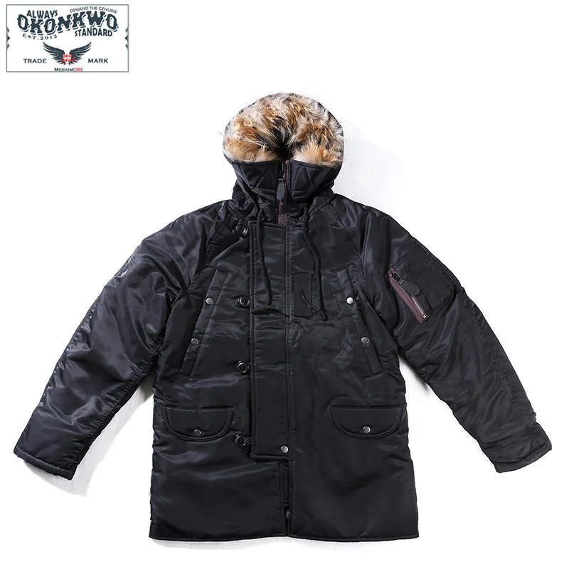 

New N3B Cold-proof Clothing Men's Women's Outdoor Climbing Sport Camping Travel Thick Mid-length Coat Cotton-padded Tops Hooded