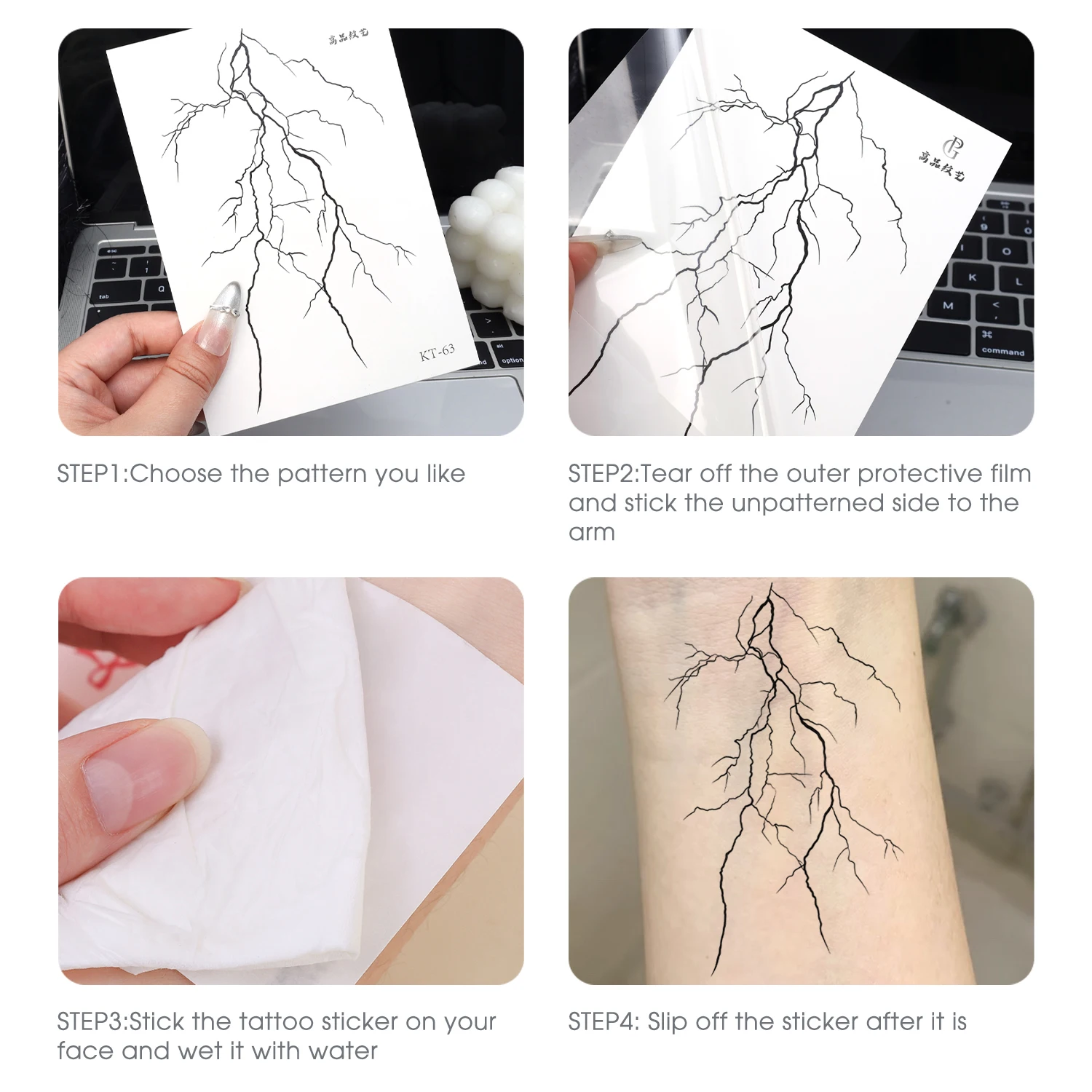 Waterproof Temporary Tattoo Stickers for Body Art