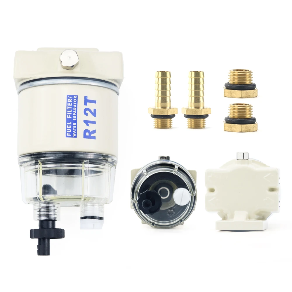 R12T Fuel Filter Element Water Separator Replaces ZG1/4-19 120AT S3240 NPT FS19802 P502489 R12P R12S fuel filter fuel filter water separator