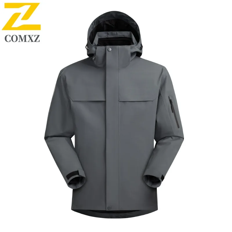 COMXZ Lightweight Mens Jacket 2025 Mountaineering Windproof Motorcycle Coat Casual Cycling Durable Autumn New Mens Clothing