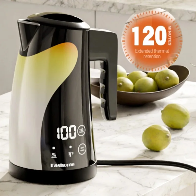 Kitchen 1.25L Coffee Electric Kettle Stainless Steel Hot Water Boiler Temperature Control Fashome Electric Kettle 1300W Tea Pot 1 Kitchen 1.25L Coffee Electric Kettle Stainless Steel Hot Water Boiler Temperature Control Fashome Electric Kettle 1300W Tea Pot 1