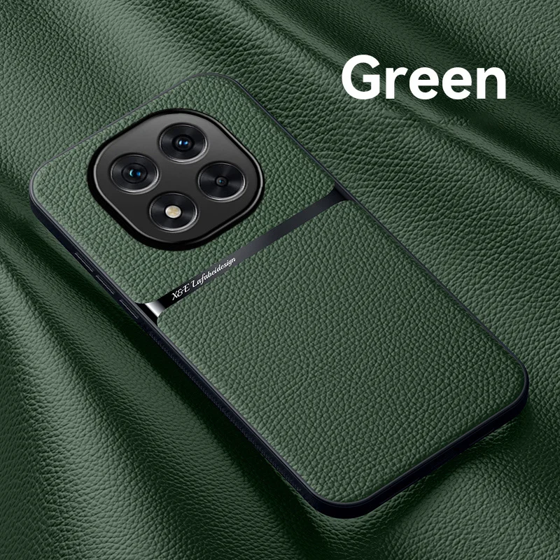 Magnetic Leather Texture Silicone Shockproof Car Case