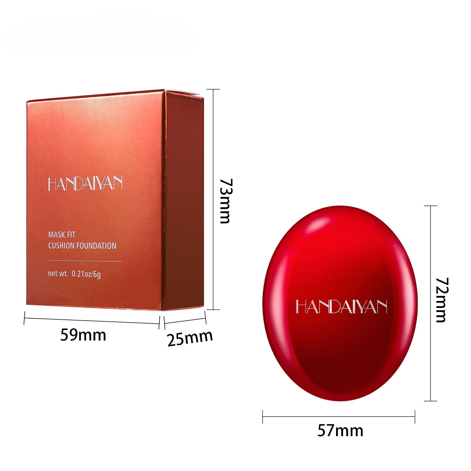 Air Cushion BB Cream Full Coverage Waterproof Long-lasting Brighten Foundation Cream For Women Korean Cosmetics
