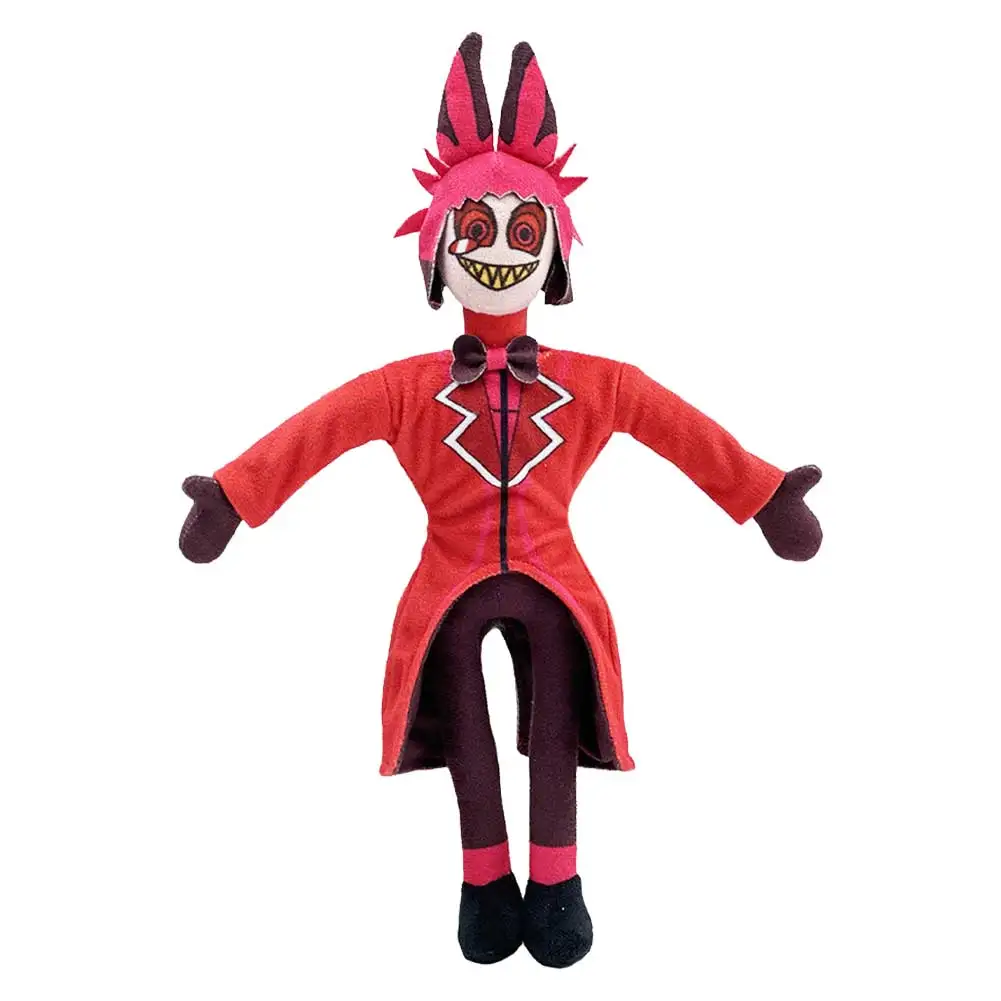 Alastor Cursed Cat Lucifer Hazzbin Cosplay Hotel Fantasy Adam Vox Angel Cartoon Dust Mascot Soft Stuffed Dolls Birthday Xma Gift