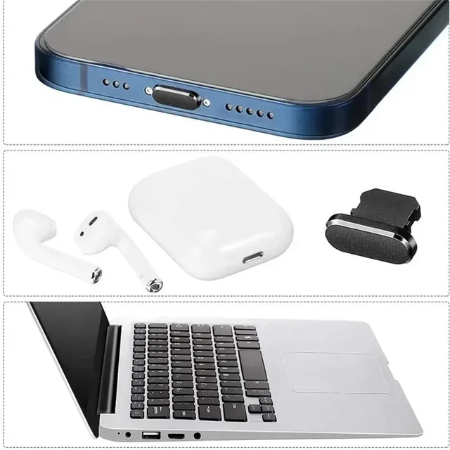 13 в 1 USB C зарядный порт, универсальная мини-щетка для чистки, металлическая заглушка для удаления пыли, набор для чистки наушников iPhone Xiaomi 3