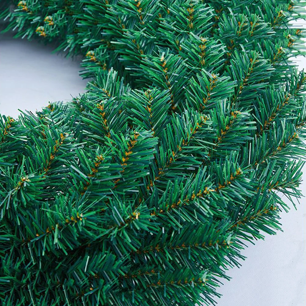 60CM Christmas Rattan Wreath Pinecones Garlands Personalized Xmas Tree Door Decoration Holiday New Year Decorative Supplies