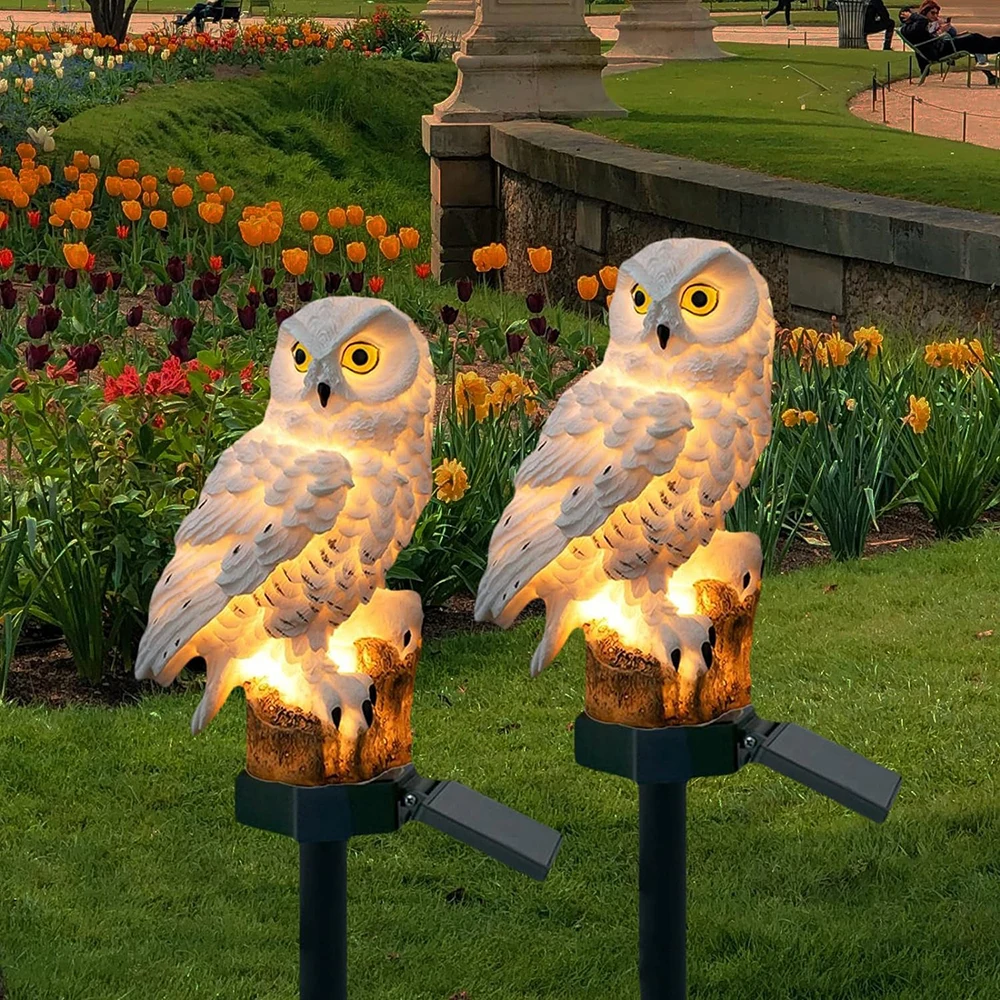 Solar Lights Owl Animal Powered Led Outdoor Garden Decoration Waterproof