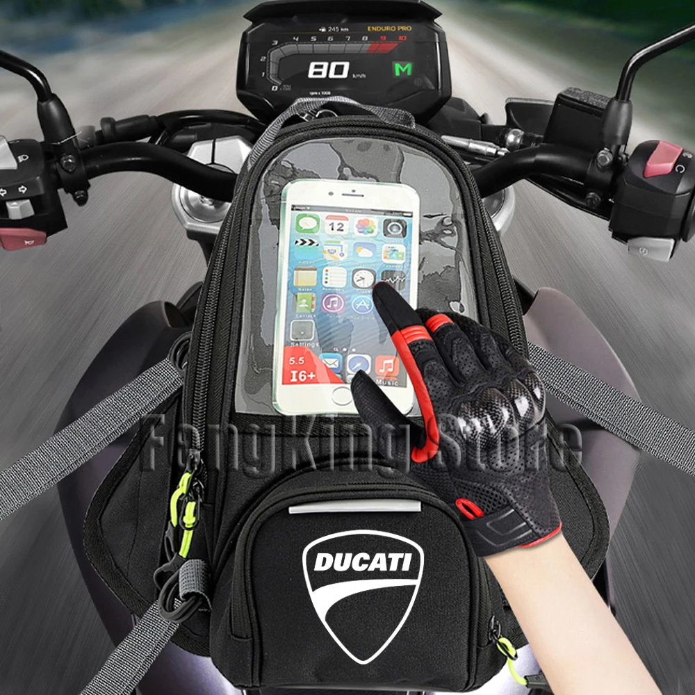 

Motorcycle Magnetic Bag Riding Bag Navigation Fuel Tank Bag Large Screen For Ducati Multistrada 950 1100 1260 1200 S Sport Grand