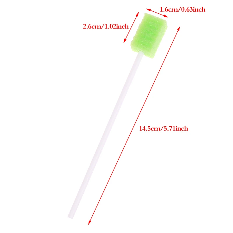 Tooth Cleaning Mouth Dental Disposable Teeth Clean Oral Care Sponge Swab Little Sponge Brush 10Pcs