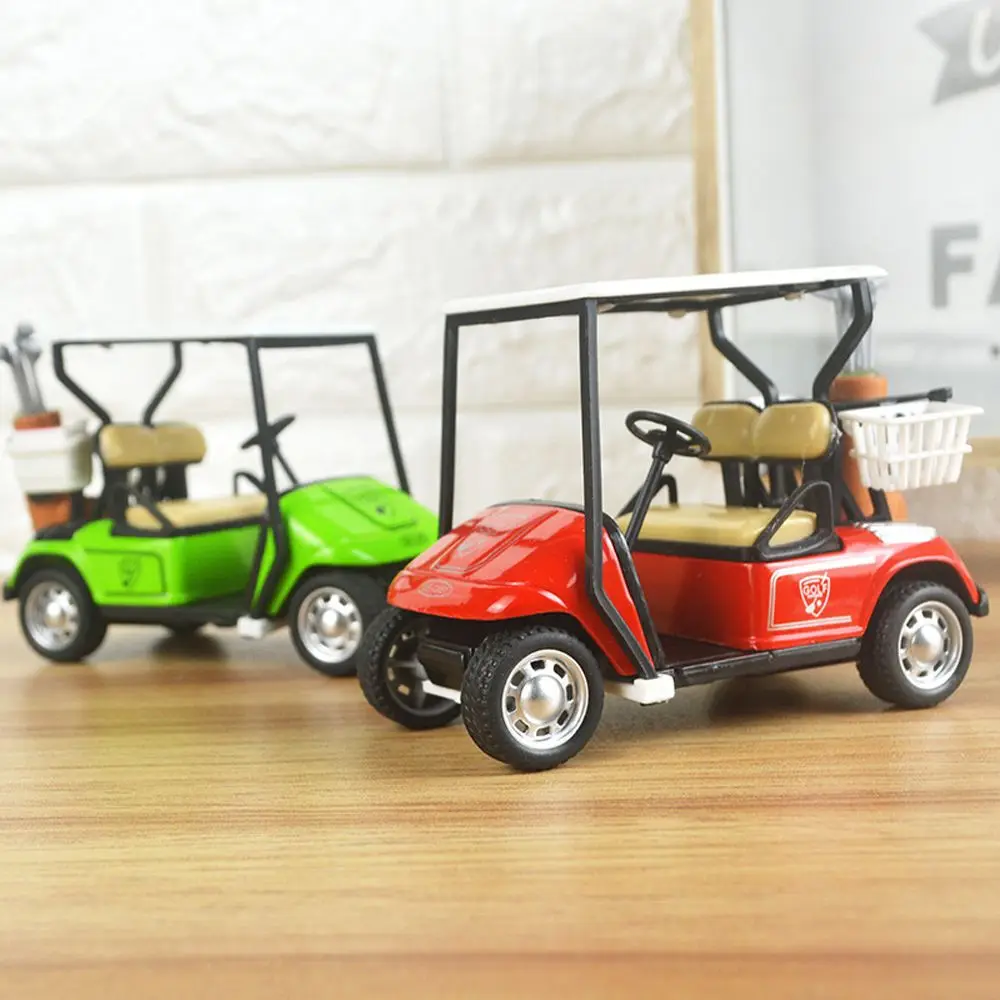 Quality Gifts Kids Toy Toy Vehicles Ornaments Diecast Car Alloy Pull Back Model Car 1:36 Scale Model Car Simulation Golf Car