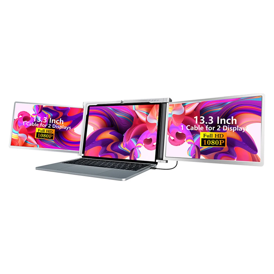 Foldable Laptop Monitor 14 Inch Portable Laptop Expansion Screen ...