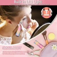 2 In1 Electric Eyebrow Trimmer Painless Eye Brow Mini Shaver Razors Portable Facial Hair Remover Women Built-in LED Light 2