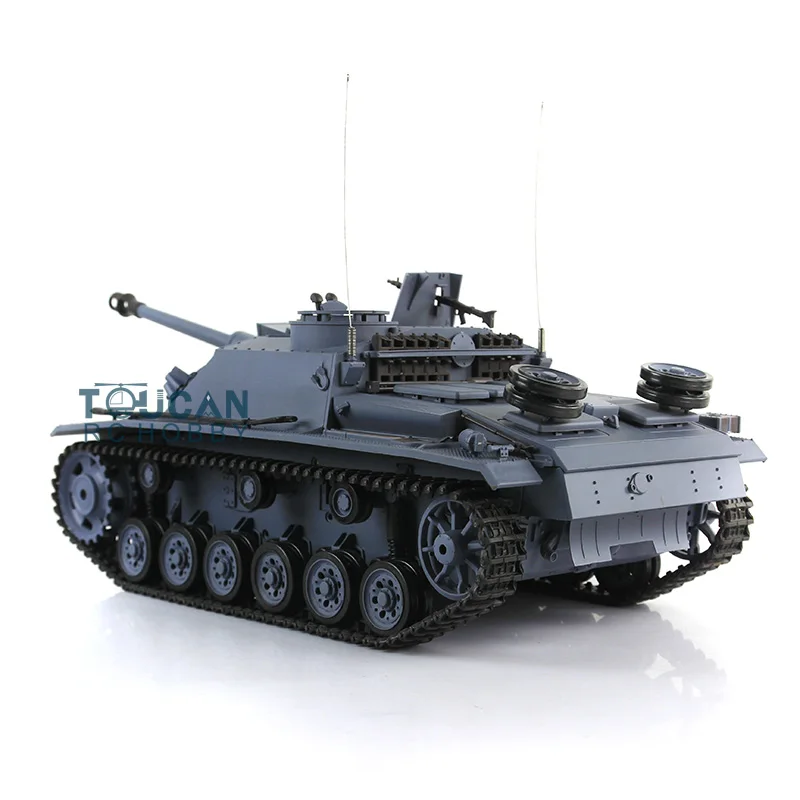 1/16 Scale 2.4G Heng Long 7.0 Plastic German Stug III RTR RC Tank Model 3868 TH17419-SMT4 2