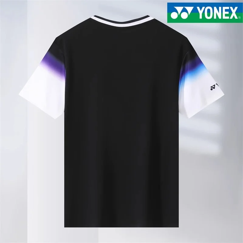 Badminton uniforms Short sleeve t-shirt YONEX Comfortable Breathable Sweat Absorb Quick Dry Badminton Tennis Wear