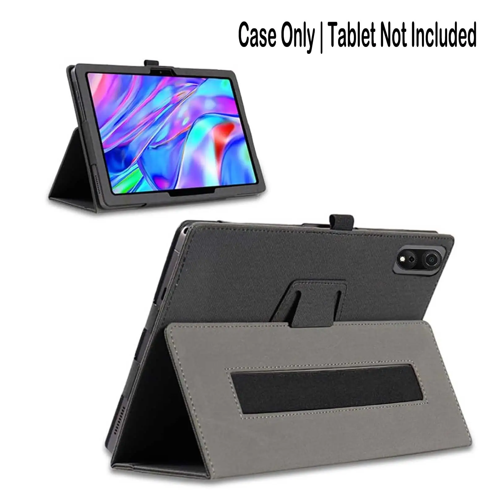 Enhanced Protective Tablet Case with Hand Strap, 10.92 Inch, Black