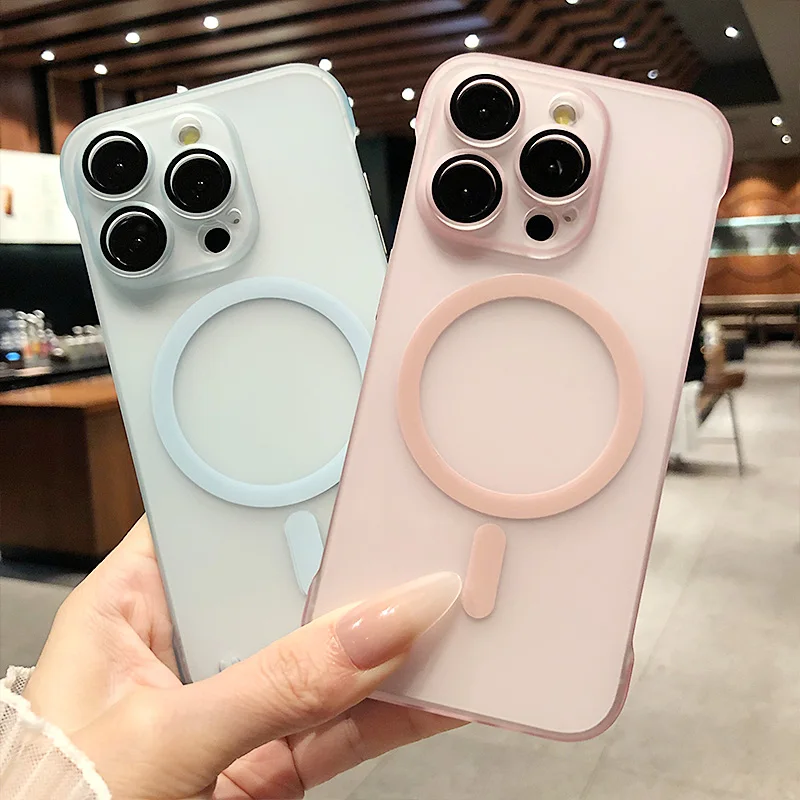 Ultra Thin Matte Frameless Magnetic Case with Lens Protection