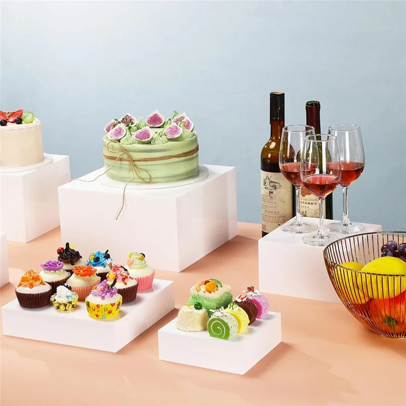 et Display Stand Cube Cake Stand Food Dessert et Riser