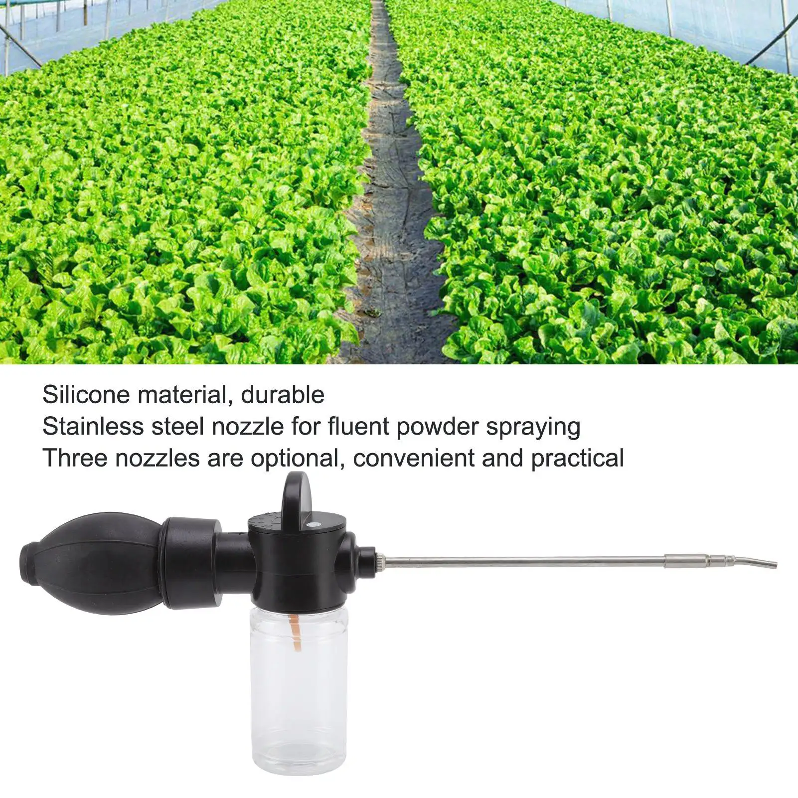 Description Picture 3 of itemPest Powder Sprayer Set with 3 Nozzles for Termite Removal & Pest Control - Repelling Pesticide Sprayer