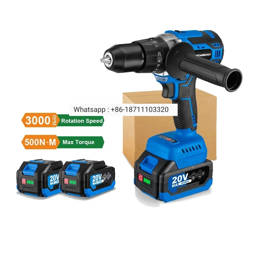 

13mm 20+3 Torque Brushless Electric Drill Cordless Efficient Handheld Multifunctional Screwdriver For Makita 18VBattery