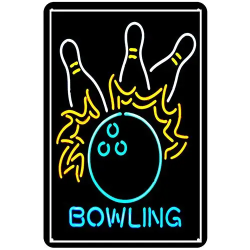 

Original Retro Design Bowing Tin Metal Signs Wall Art | Thick Tinplate Print Poster Wall Decoration