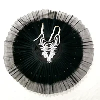 Black Ballet Tutu Skirt For Children's Swan Lake Costumes Kids Belly Dance Clothing Stage Performance Dress - Image 2
