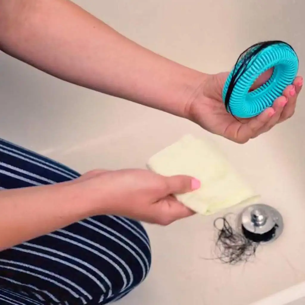 Tub Ring Bathroom Drain Strainer Hair Catcher Tub Drain Protector