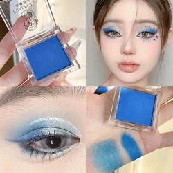 Matte Green Monochrome Christmas Brightening Eyeshadow Palette for Radiant, Long - Lasting Makeup on All Skin Tones (Dark blue)