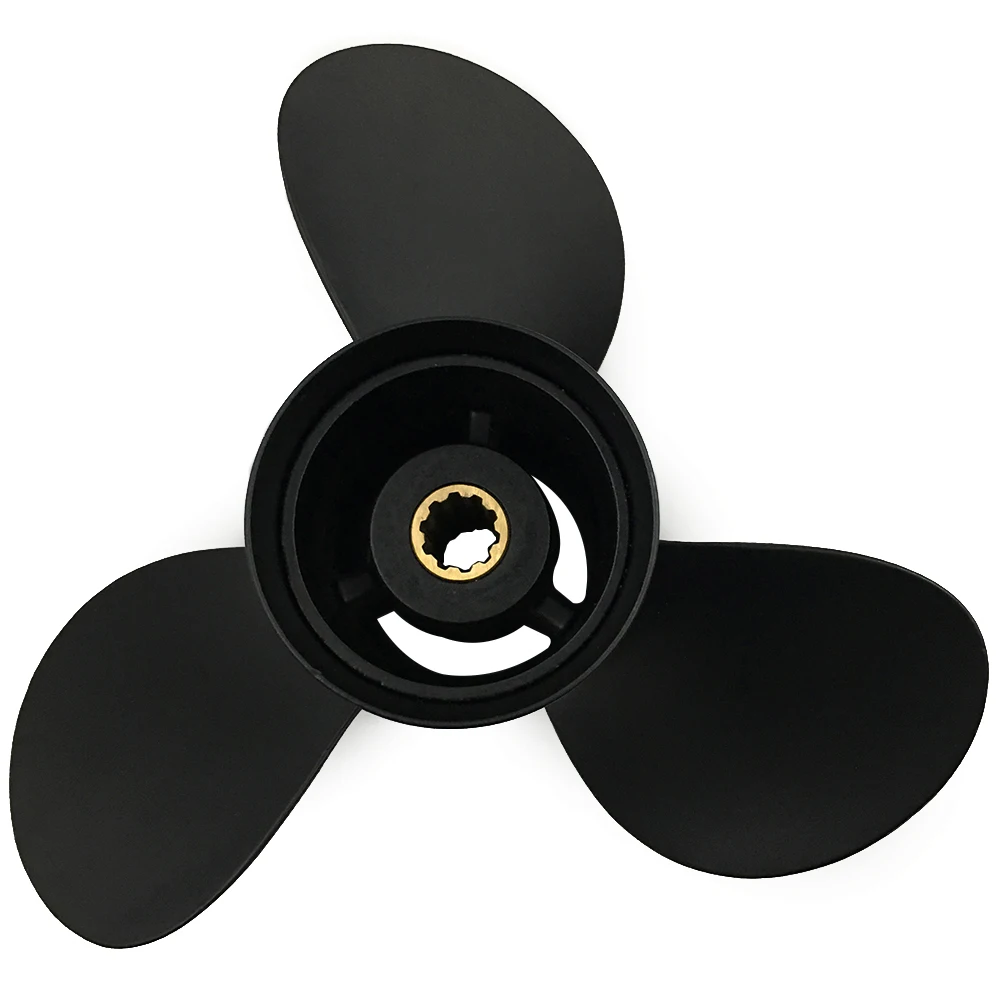 Boat Propeller 9 1/2x11 Fit for Mercury Outboard 20HP-25HP 3 Blades Aluminum Prop 10 Tooth Propel RH OEM NO: 48-896896A45 9.5x11 boat propeller 7 1 2x7 fit for suzuki outboard dt5 6 3 blades aluminum prop 10 tooth propel rh oem no 58111 98651 019 7 5x7
