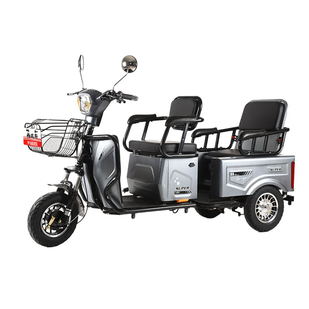 

Lithium Battery Electric Vehicle 48/60v 20ah Tricycle Dual Disc Brake Passenger And Cargo Aluminium Alloy Damping Leisure