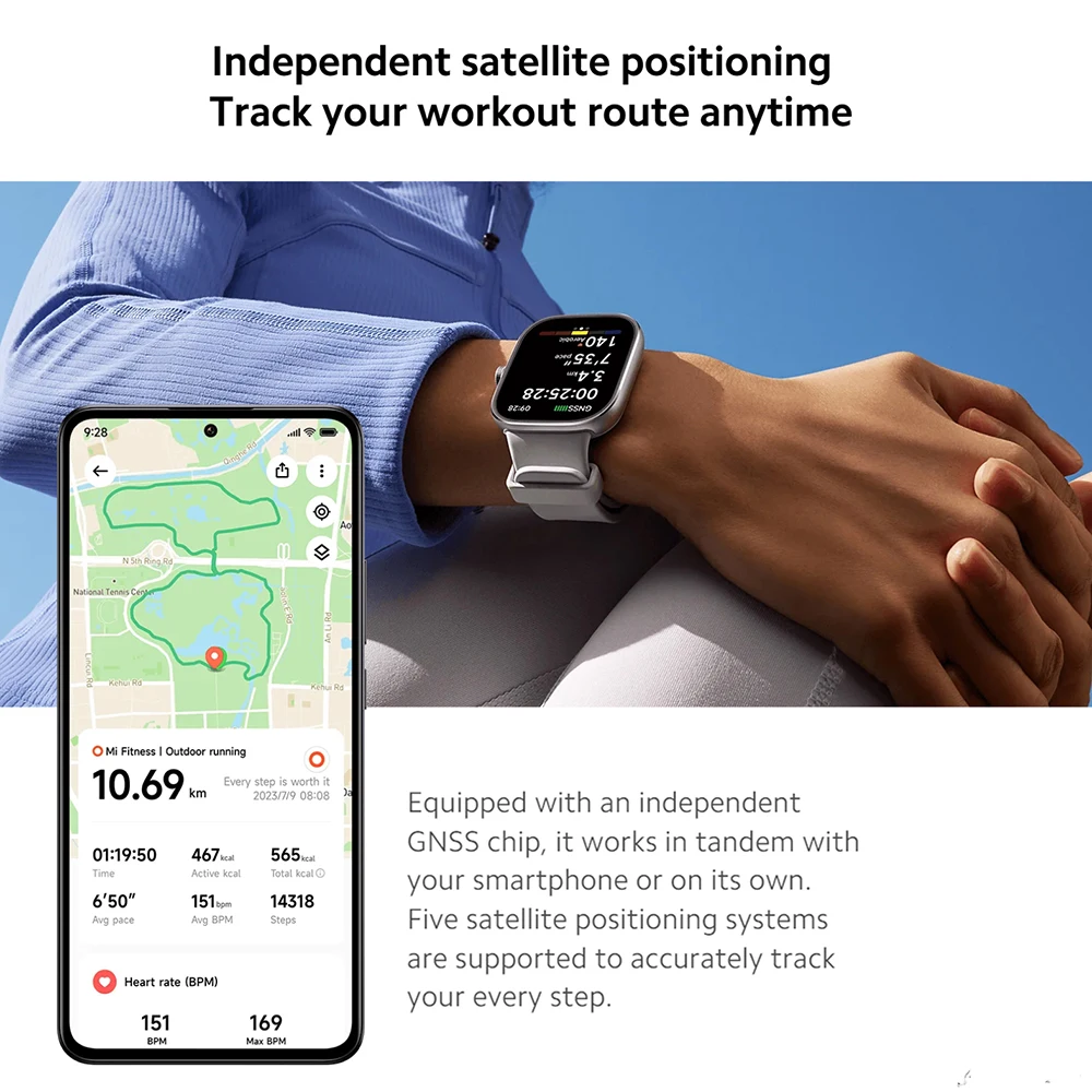 ۷ι  Redmi Watch 4 ʴ 1.97 ġ AMOLED ÷,  ȭ ȭ, Ʈ  ͸, GPS GNSS Ʈġ