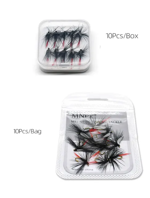 Poker Fish 16 Mosche Artificiali Per Pesca - 8 Colori, 12 Cm, Per Trota, Salmone, Spigola Set 16 Pezzi Pesca A Mosca - Foto 5