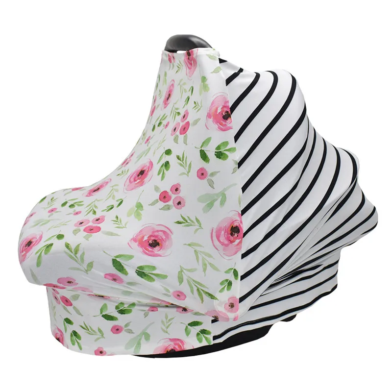 Baby Cotton Blanket Car Seat Cover Breathable Sunshade Safety Basket Cradle Cap Sun Canopy Newborn Stroller Accessory