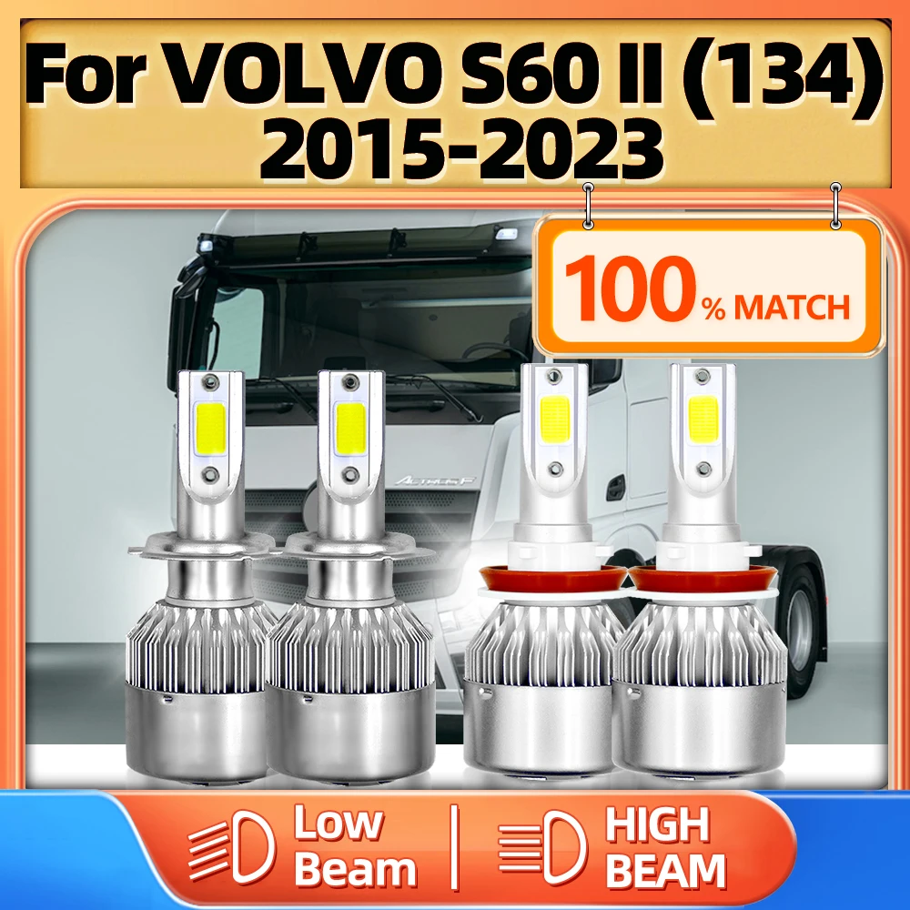 

Фары головного света для грузовиков, 240 Вт, 6000 лм, 12 В, 134 K, Turbo, для VOLVO S60 II (2018), 2015-2019, 2020, 2021, 2022, 2023
