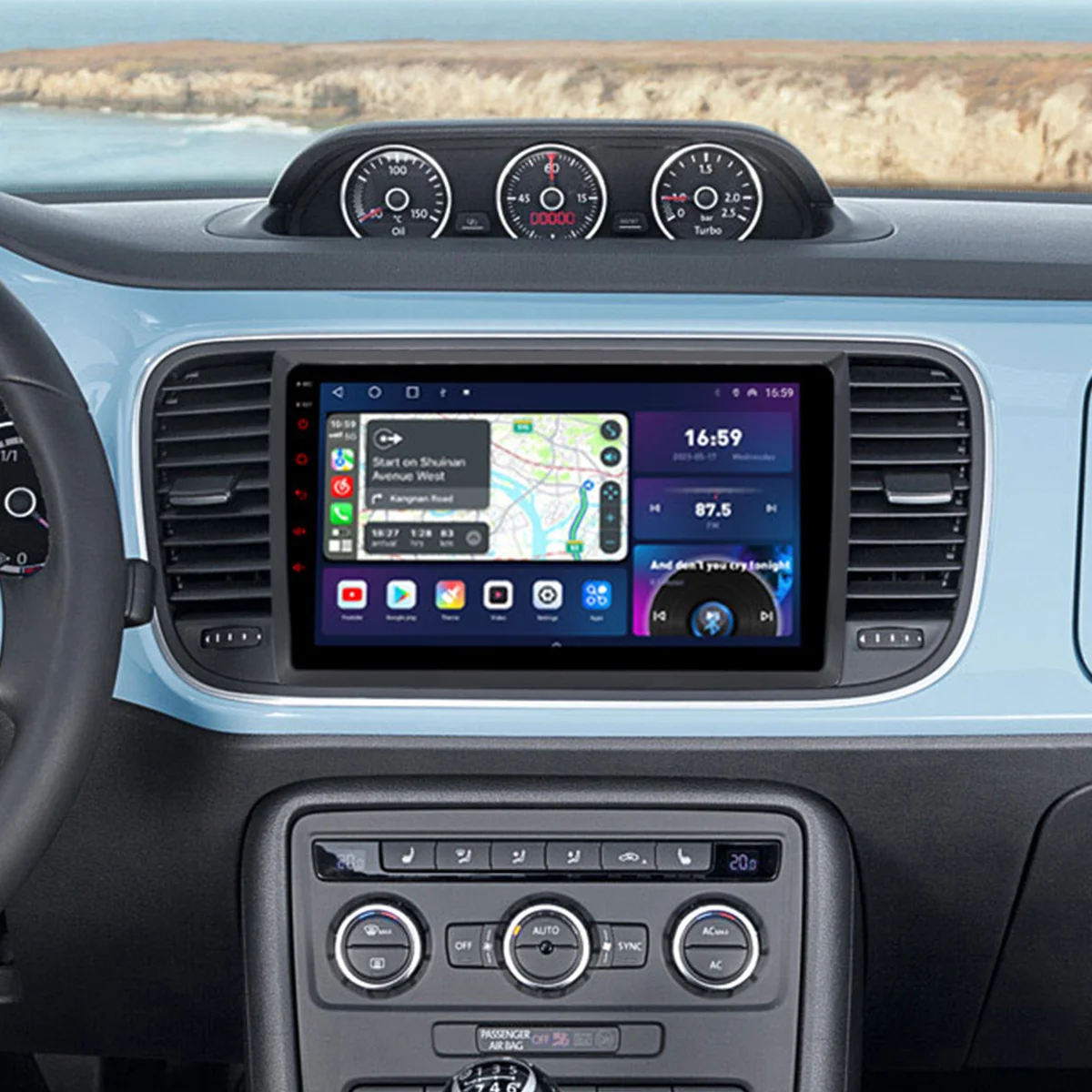 

Qled 2000*1200 8 ядер 8 + 256g Android автомобильное радио для Volkswagen Vw Beetle 2011 2018 2019 головное устройство Gps Carplay 4g Lte