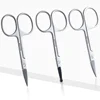 New Facial Hair Scissors Rounded Stainless Steel Mustache Nose Hair Beard Eyebrows Eyelashes Trimming Multifunctional Clippers 2
