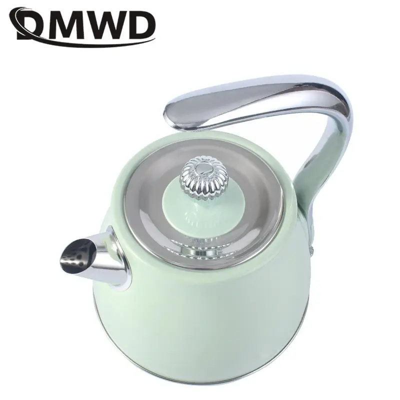 DMWD 1500W 220V Retro 304 Stainless Steel Electric Kettle 1.5L Portable Travel Water Boiler Coffee Pot 3