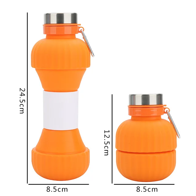 Sports Kettle Summer Kettle Large Capacity Silica Gel Outdoor Cup Foldable Outdoor Water Cup Portable Cup Cycling Hiking Travell 6