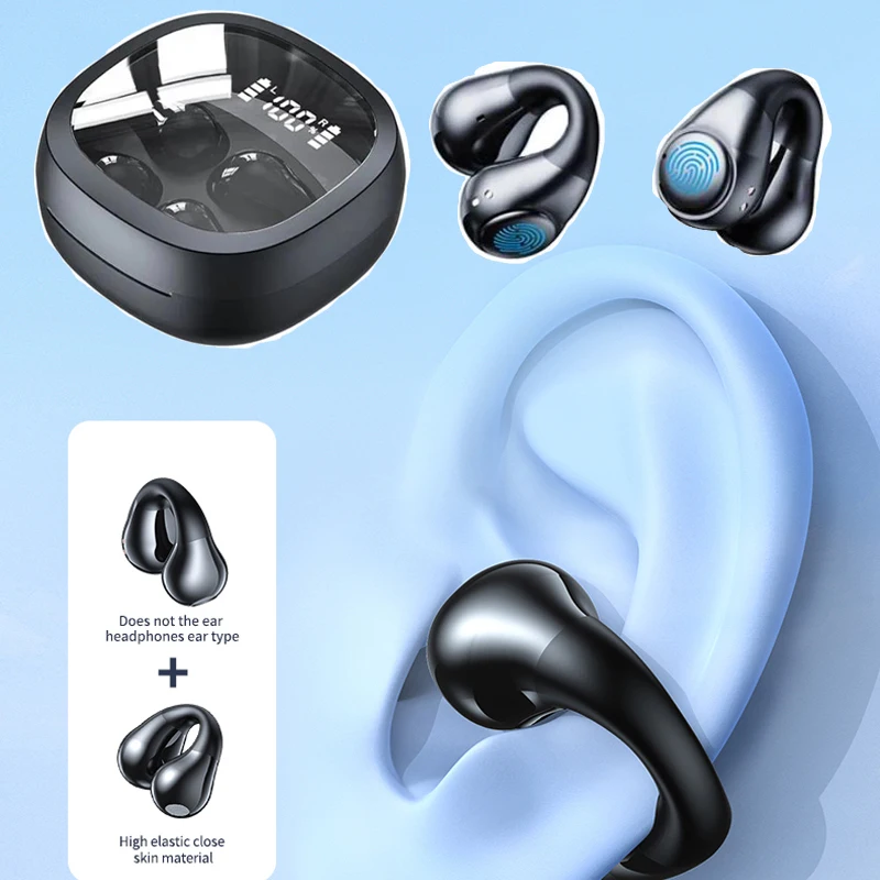 Soleeanre Wireless Earphone Clip on Wireless Open Ear Headphones