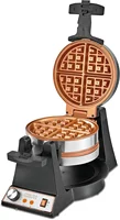 Double Rotating Belgian Waffle Maker, Keto Chaffles Iron with Nonstick PFOA Free Copper Plates for Easy Food Release, Browning C 1